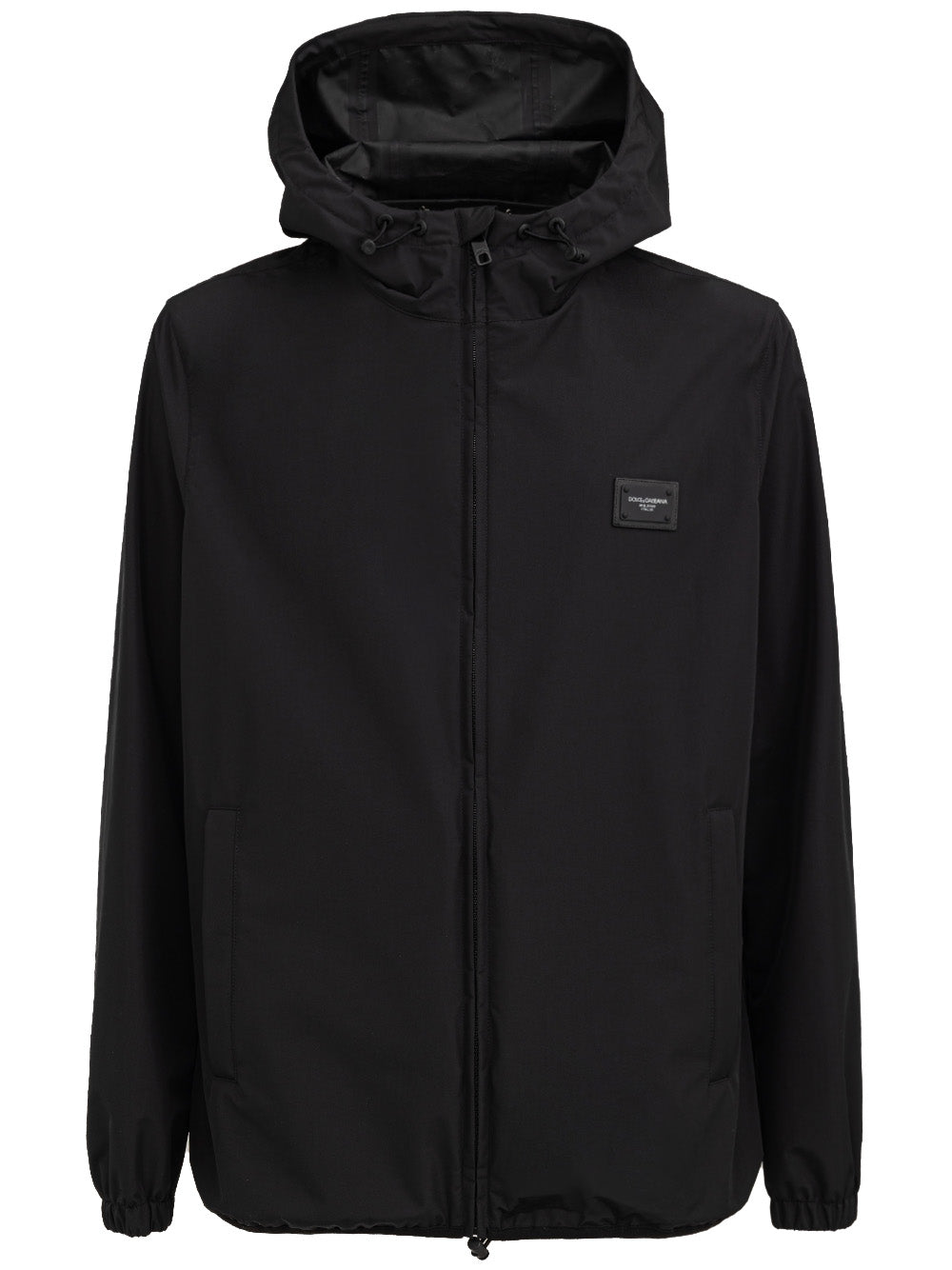Dolce & Gabbana Black DG Monogram Nylon Windbreaker Jacket main image 1