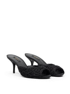 Ciabatta Tacco Ricamo Cordonet Dolce & Gabbana