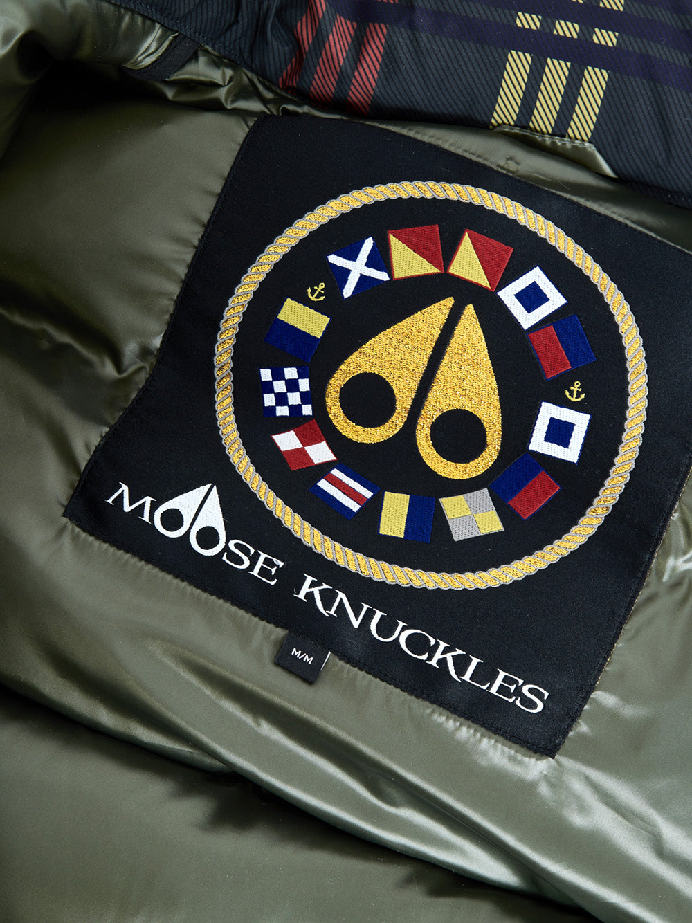 Giubbino Smanicato Imbottito Check Multicolor Moose Knuckles