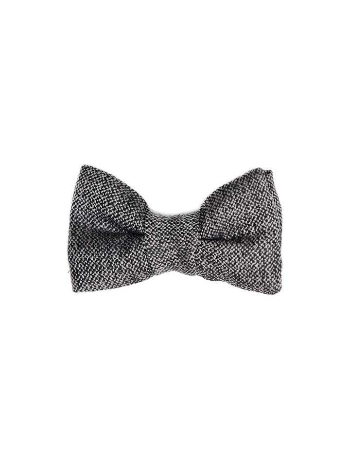 Papillon Grigio/Nero in Seta Effetto Knitwear Tom Ford