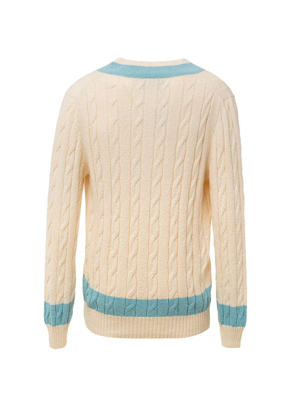 Maglione College Bianco/Azzurro Gran Sasso