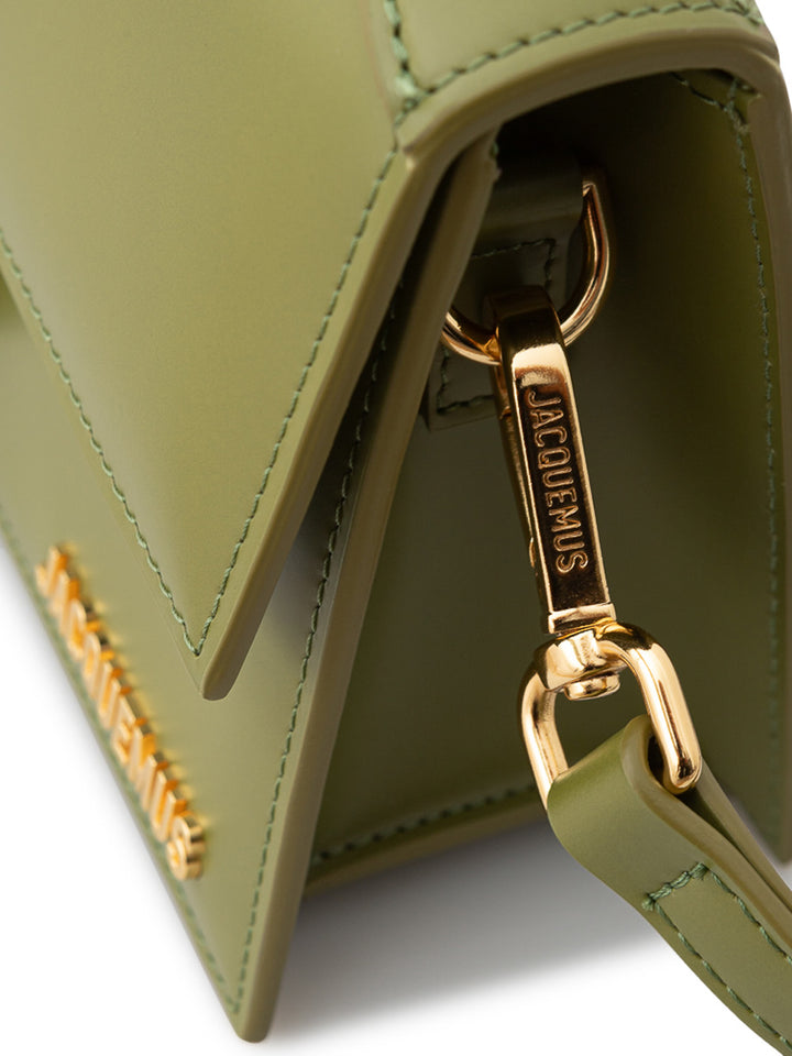 Borsa Le Grand Bambino in Pelle Verde Jacquemus