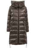 Parka lungo imbottito con cappuccio Herno.