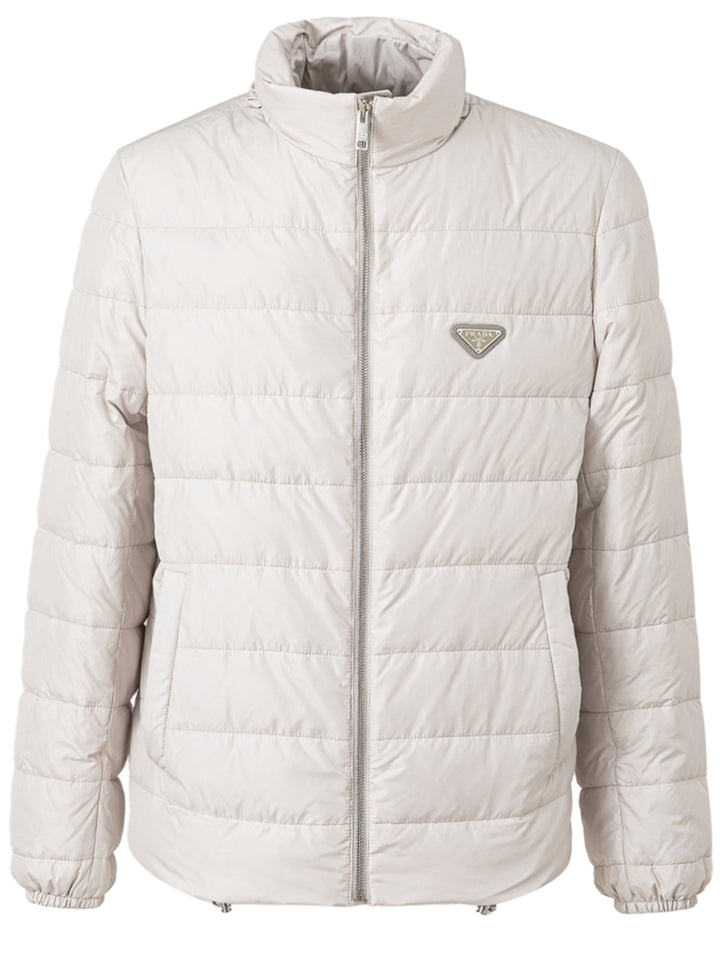 Medium down jacket in Prada technical fabric