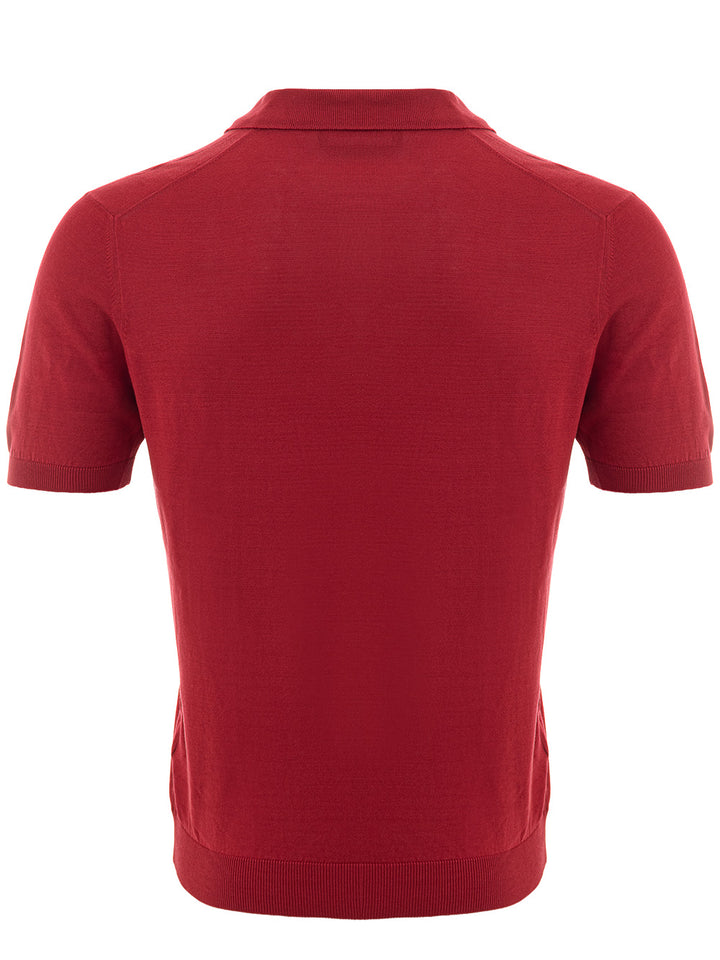 Buttonless Tennis Polo Shirt in Gran Sasso Silk