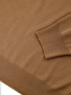Maglione Girocollo Marrone in Lana Sottile Gran Sasso