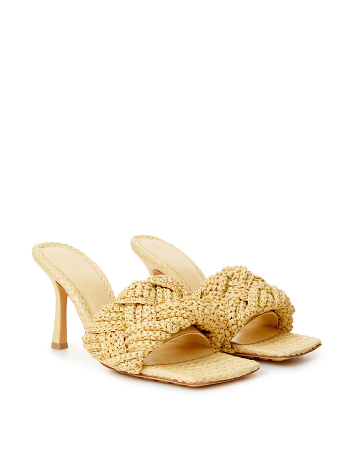 Mule Sandal in Raffia with Bottega Veneta Weaving