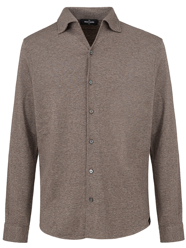 Camicia Destrutturata Beige Gran Sasso