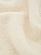 Maglione Dolcevita Bianco in Lana Effetto Bouclé Gran Sasso