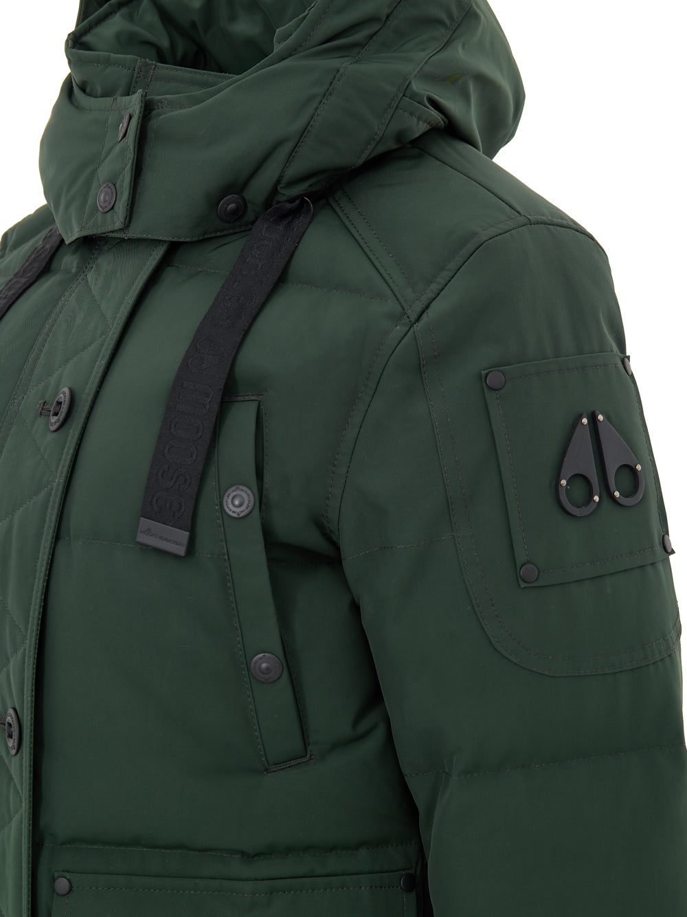 Field Jacket Imbottita in Verde Moose Knuckles