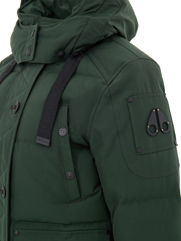 Field Jacket Imbottita in Verde Moose Knuckles