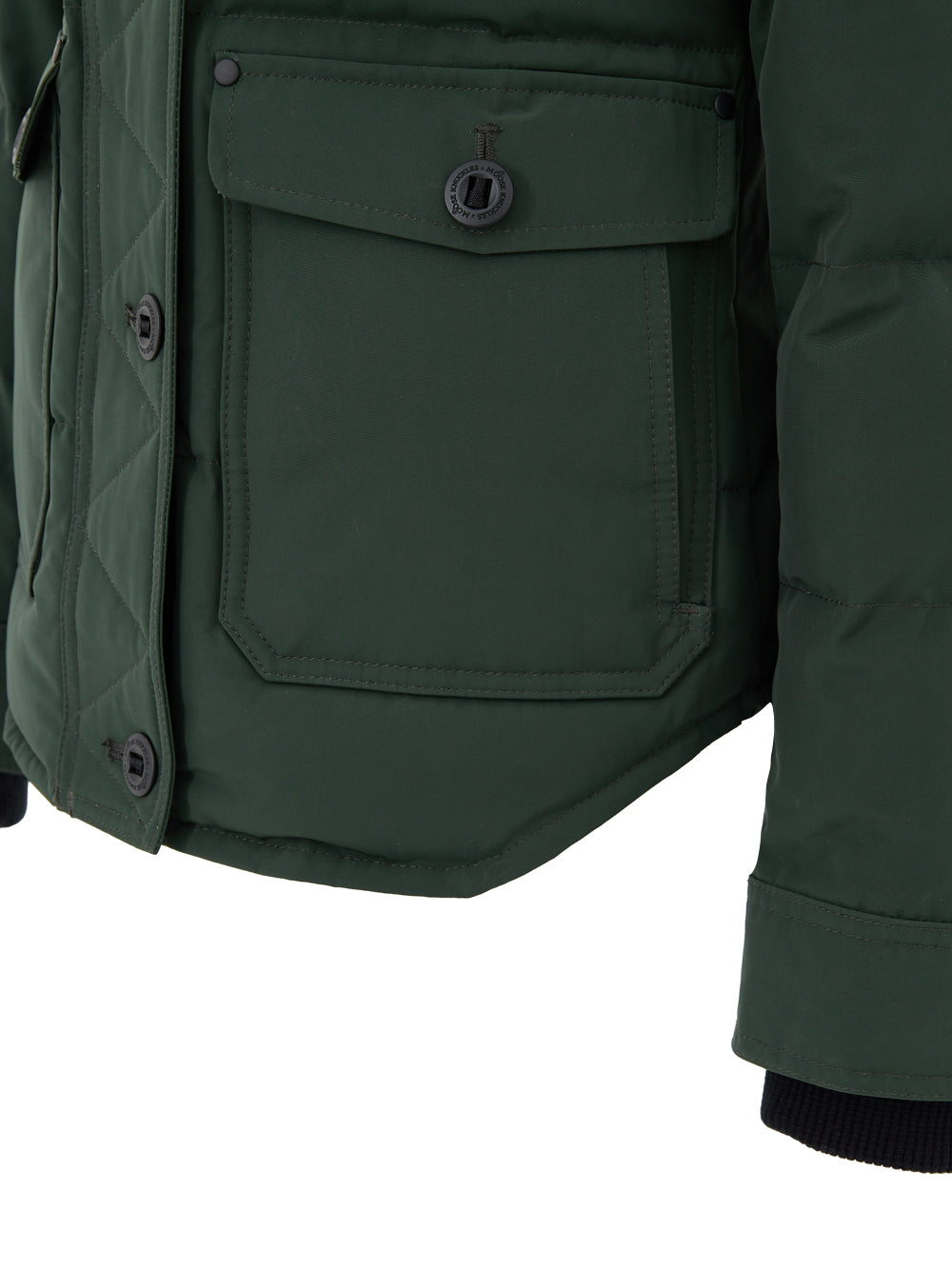 Field Jacket Imbottita in Verde Moose Knuckles