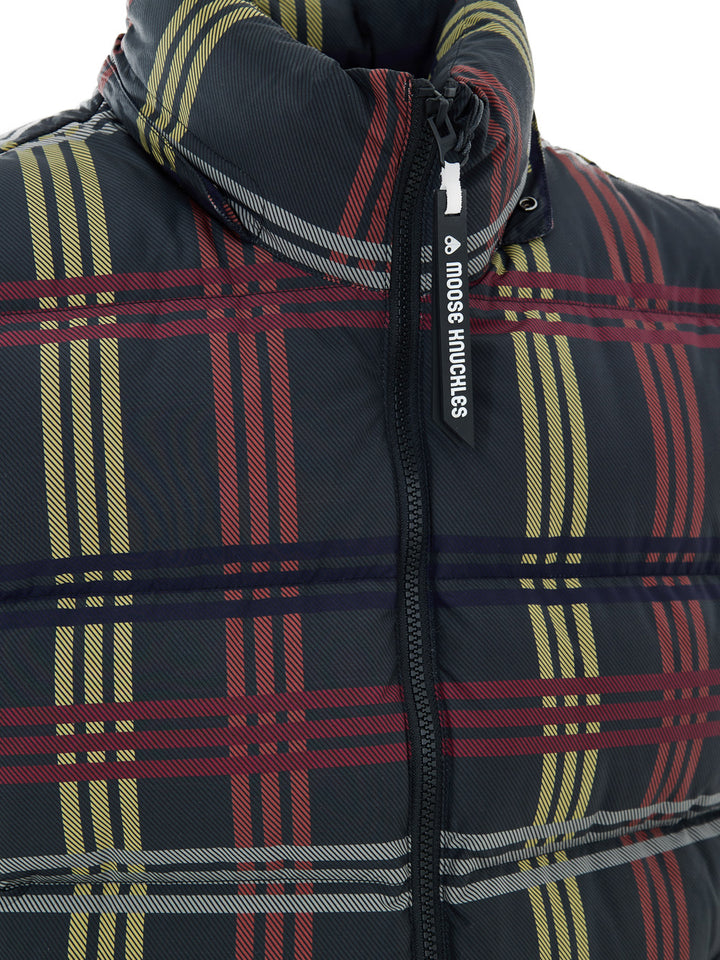 Giubbino Smanicato Imbottito Check Multicolor Moose Knuckles