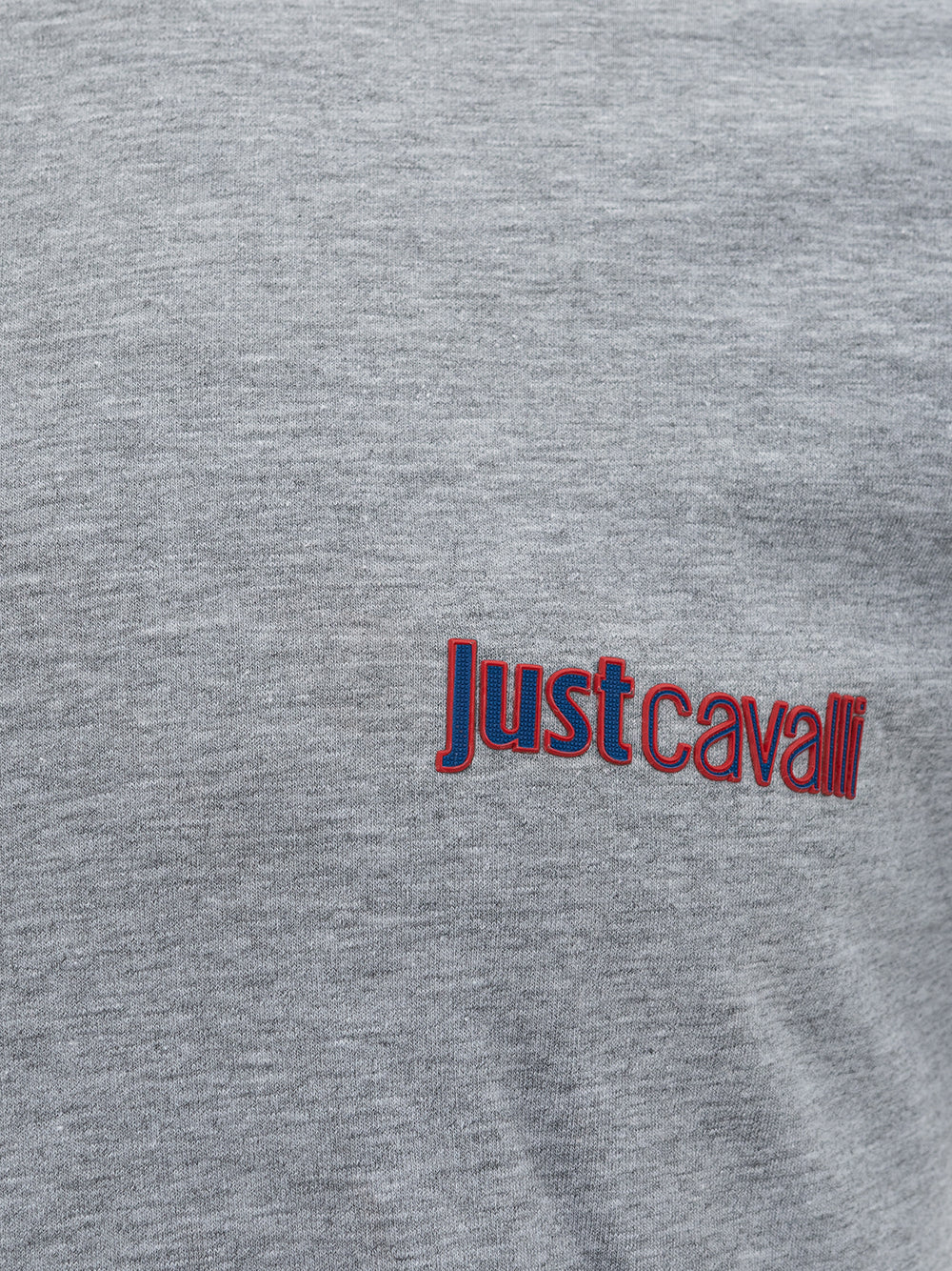 Just Cavalli Graues Baumwoll-T-Shirt