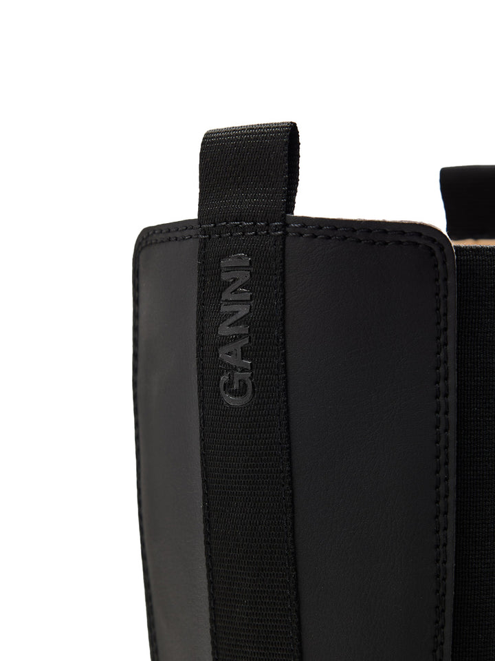 Stivali Alti Chelsea Knee-High in Nero