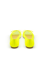 Ballerina a Punta in Mesh Giallo Fluo Christian Louboutin