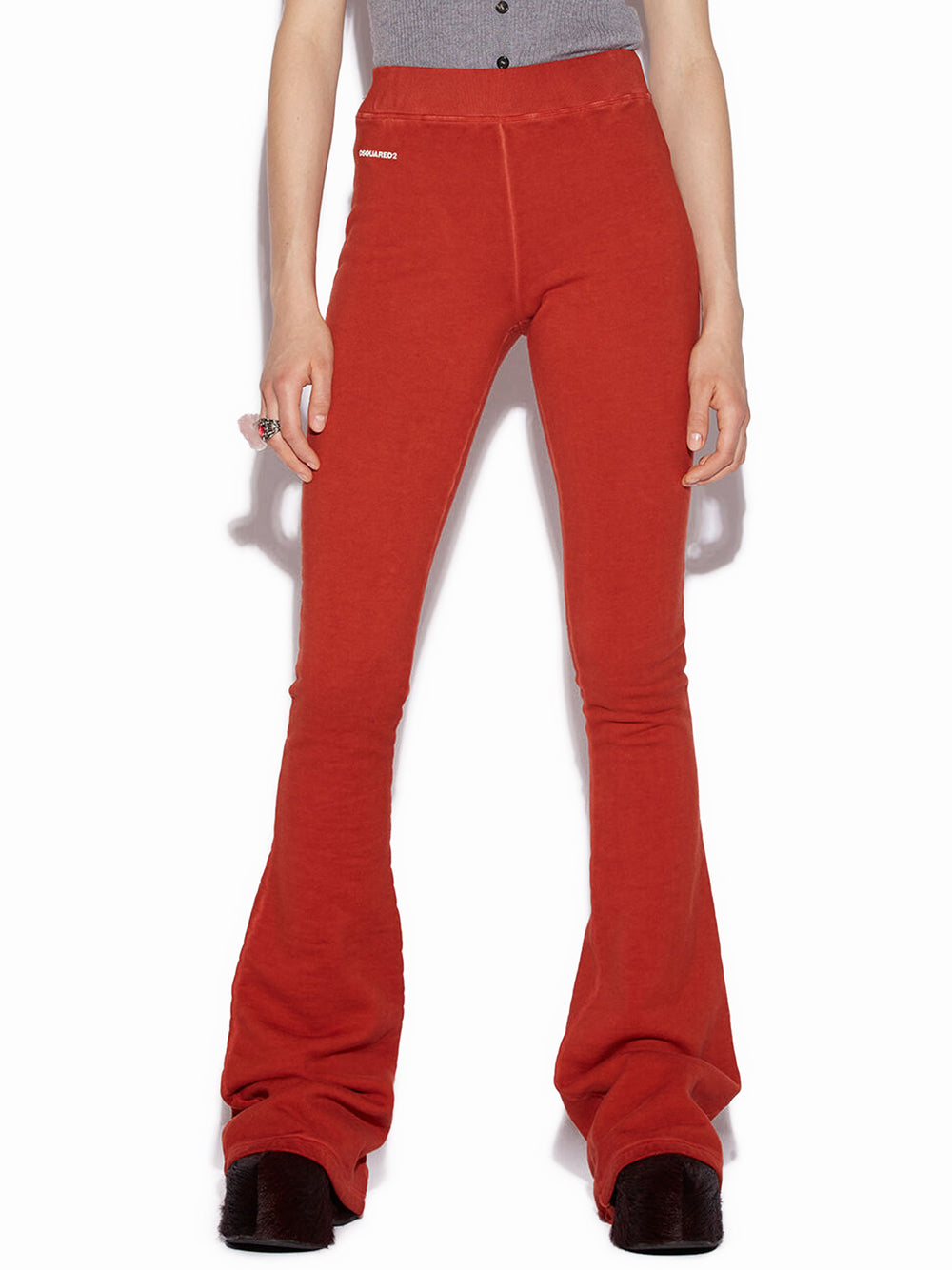 Pantalone Felpa Flared a Vita Alta Dsquared2