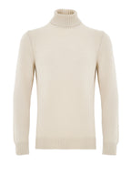 Maglione Dolcevita Beige in Lana Gran Sasso