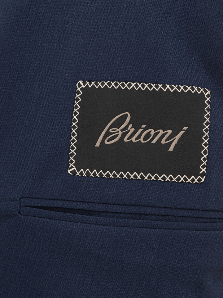 Chaqueta casual azul de botonadura simple Brioni