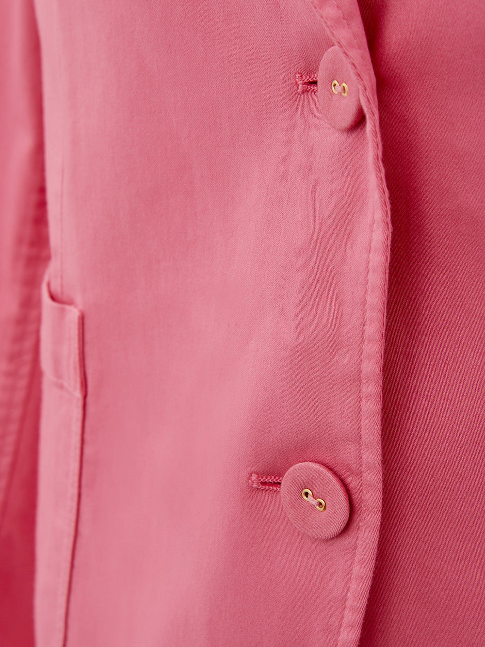 Jacke mit zwei Knöpfen aus rosa Lardini-Baumwolle