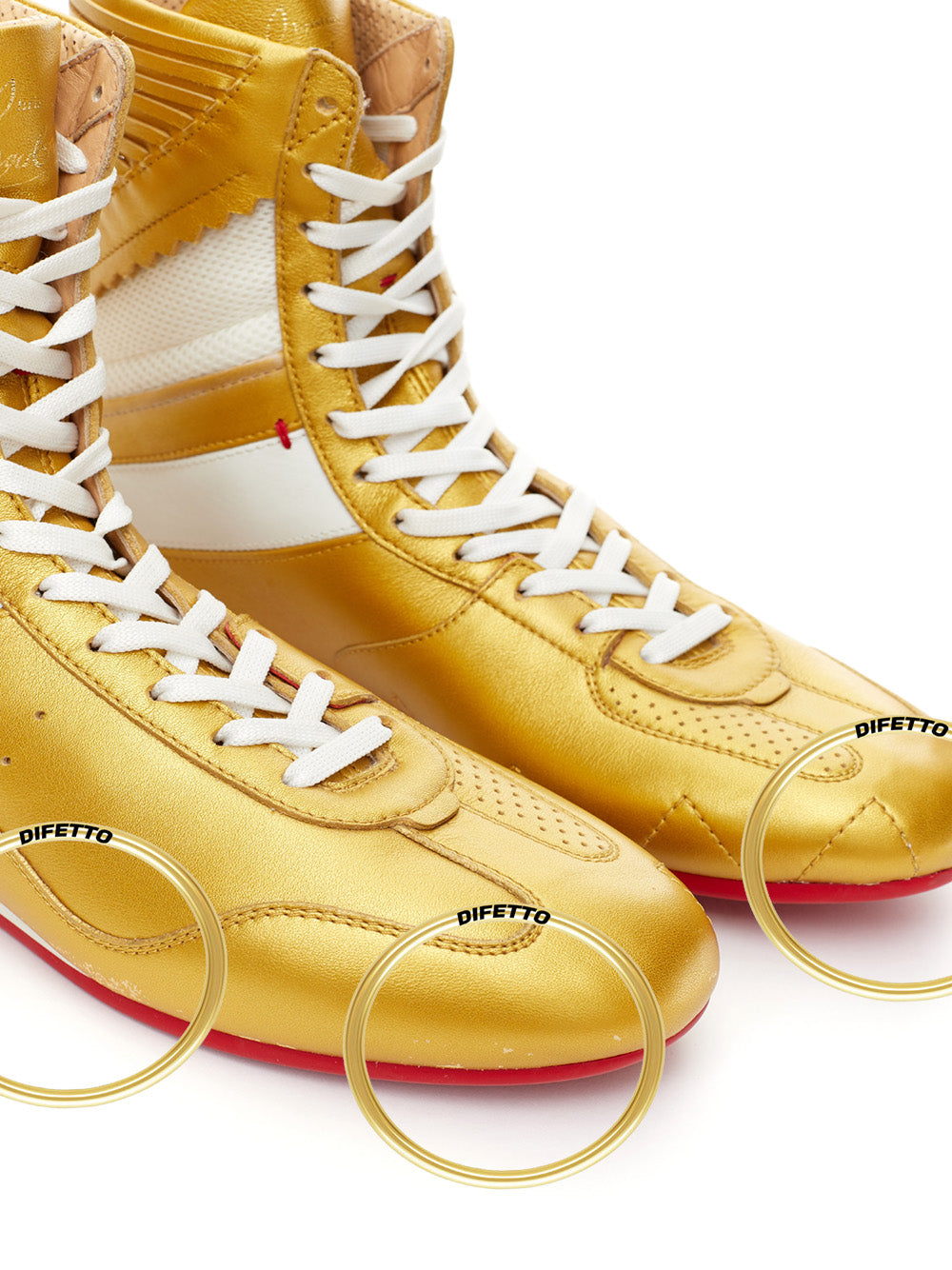 Gold Boxeur Sneakers with Fringes Christian Louboutin
