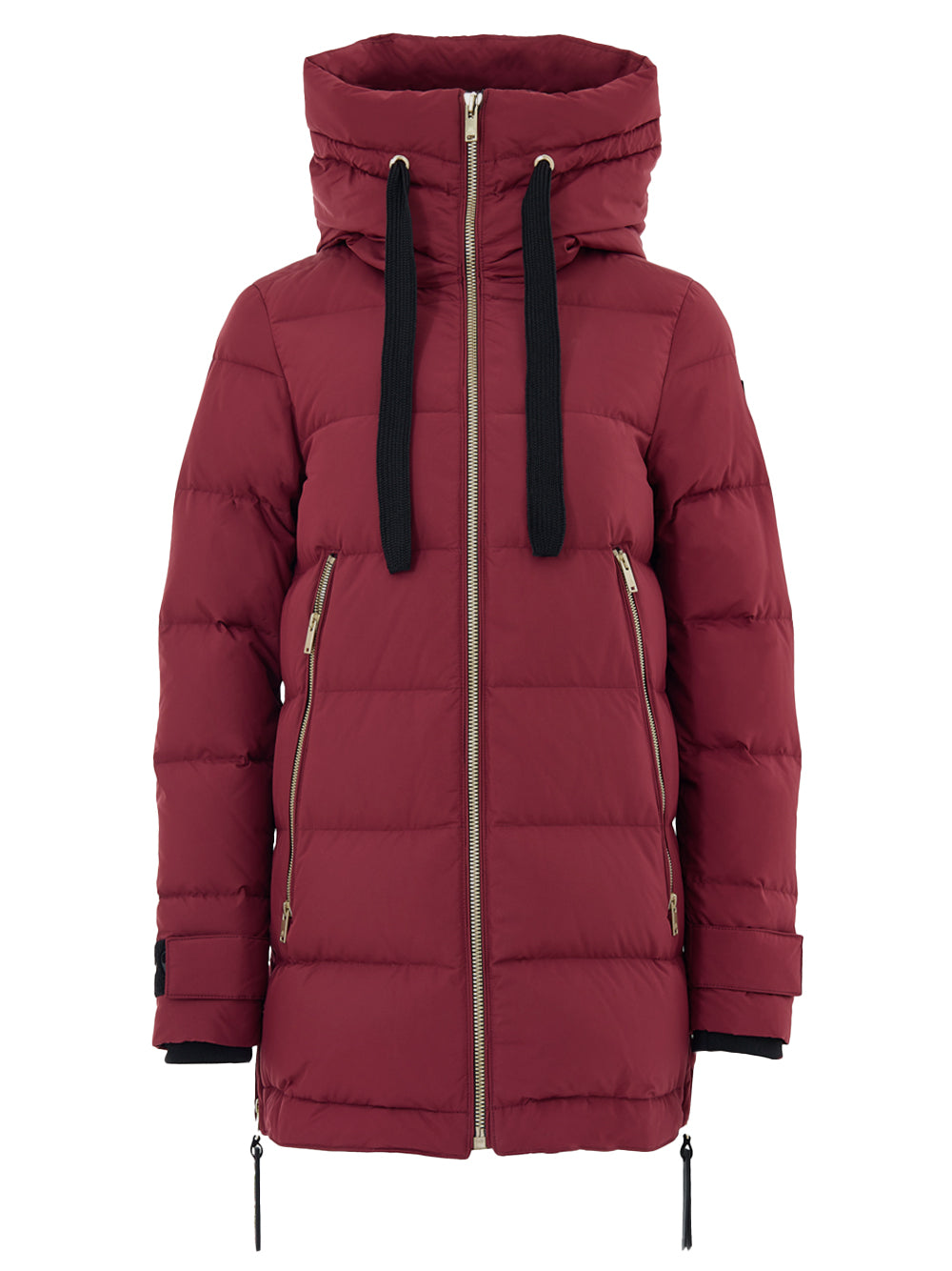 Piumino Bordeaux Imbottito con Zip Gold Moose Knuckles