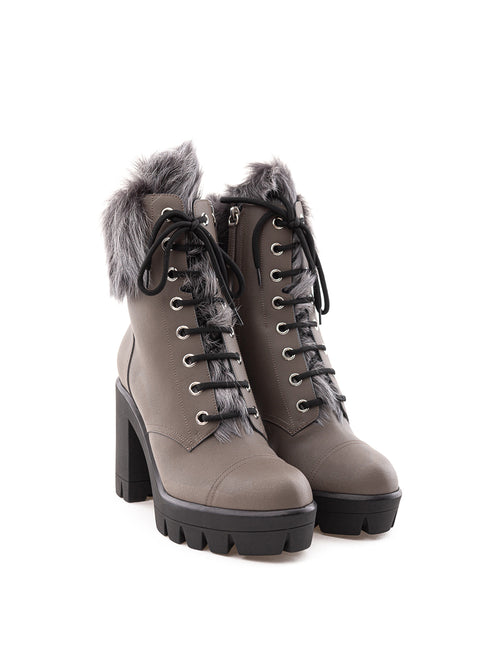 Stivaletto Combat con Pelliccia interna Giuseppe Zanotti