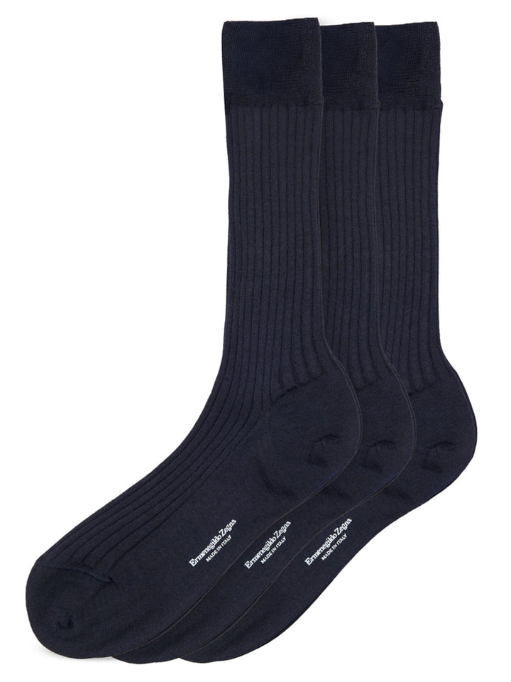 Calzini  Tripack in misto  lana merinos Zegna
