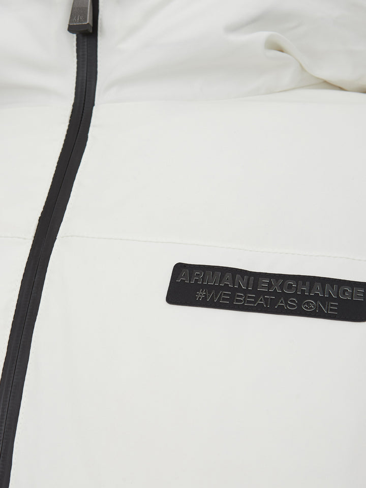 Armani Exchange White Padded Jacket