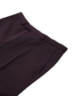 Pantalone Sartoriale Bordeaux con Ricamo Logo Gucci