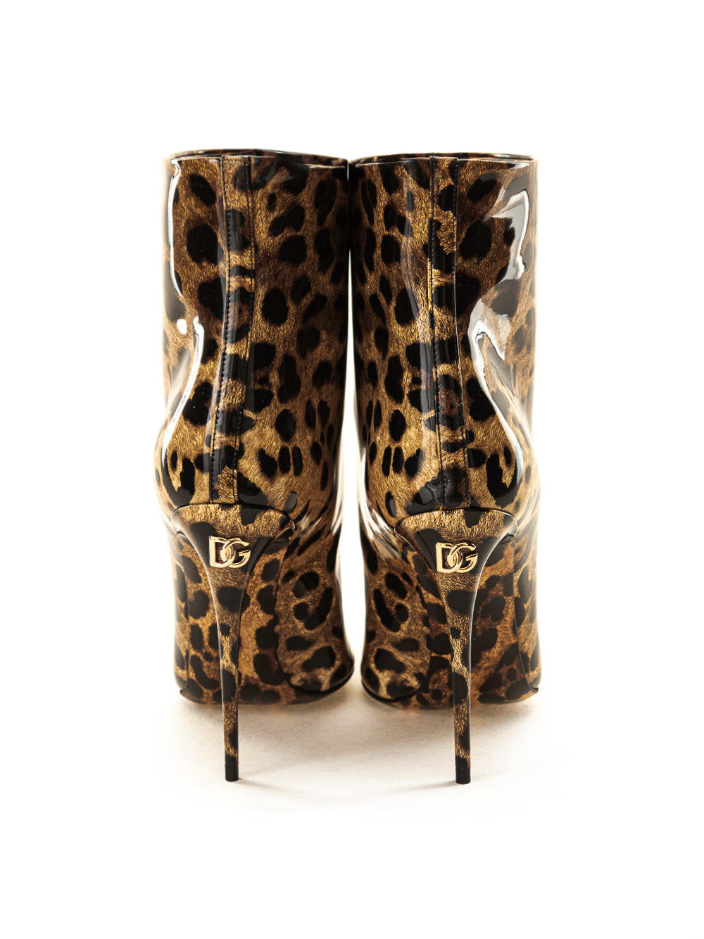 Dolce & Gabbana Animal Print Ankle Boots