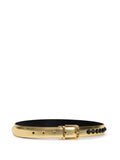 Cintura in Pelle Gold con Cristalli Neri Dolce & Gabbana