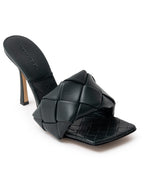 Sandalo Mule Lido in Verde Scuro Bottega Veneta