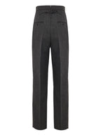 Pantaloni Sartoriali in Lana Grigia Thom Browne