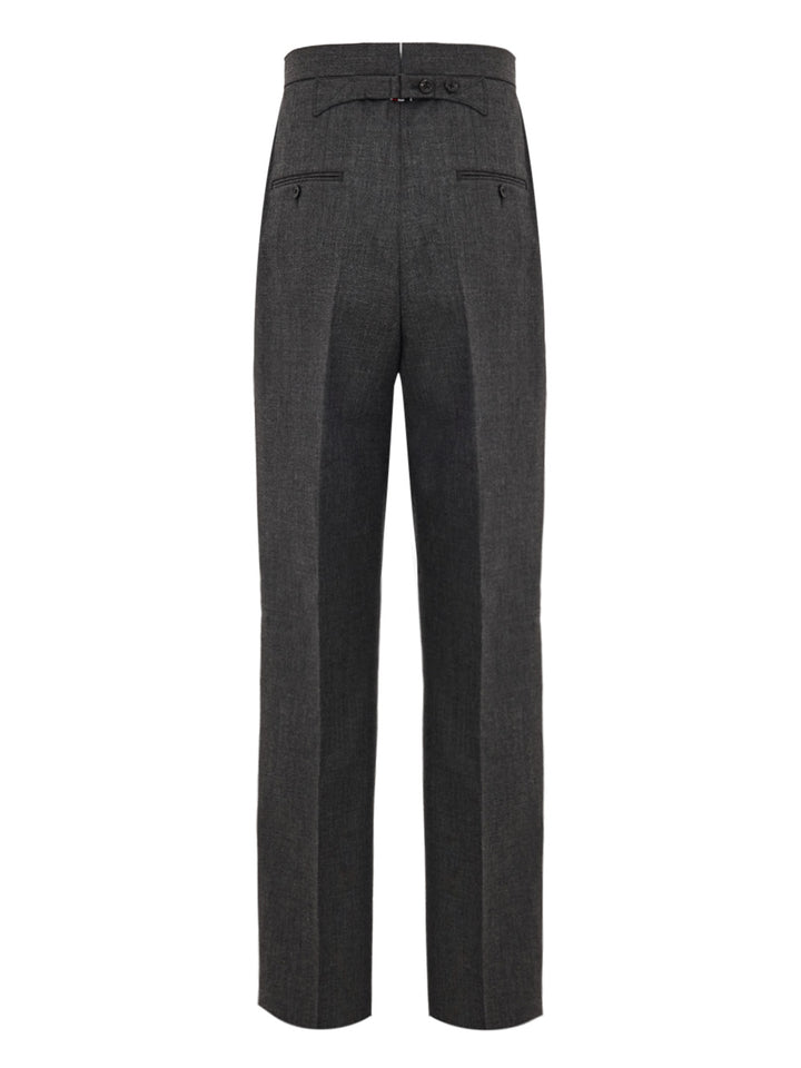 Pantalones de vestir en lana gris Thom Browne