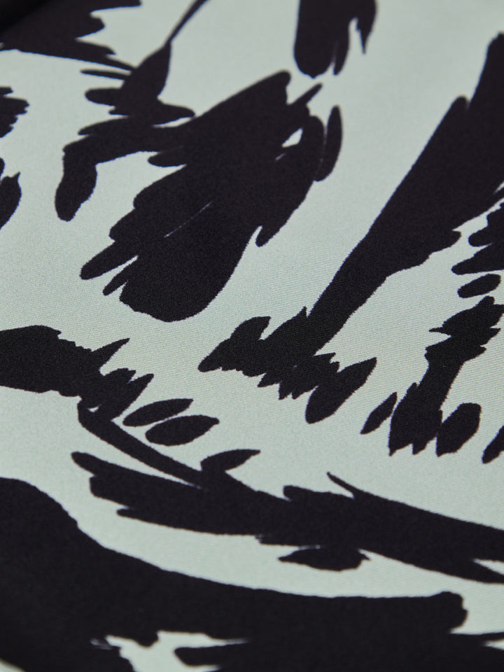 Fazzoletto da Taschino in Seta Grigio Chiaro con Stampa Tom Ford