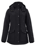 Field Jacket con Cappuccio in Nero Moose Knuckles