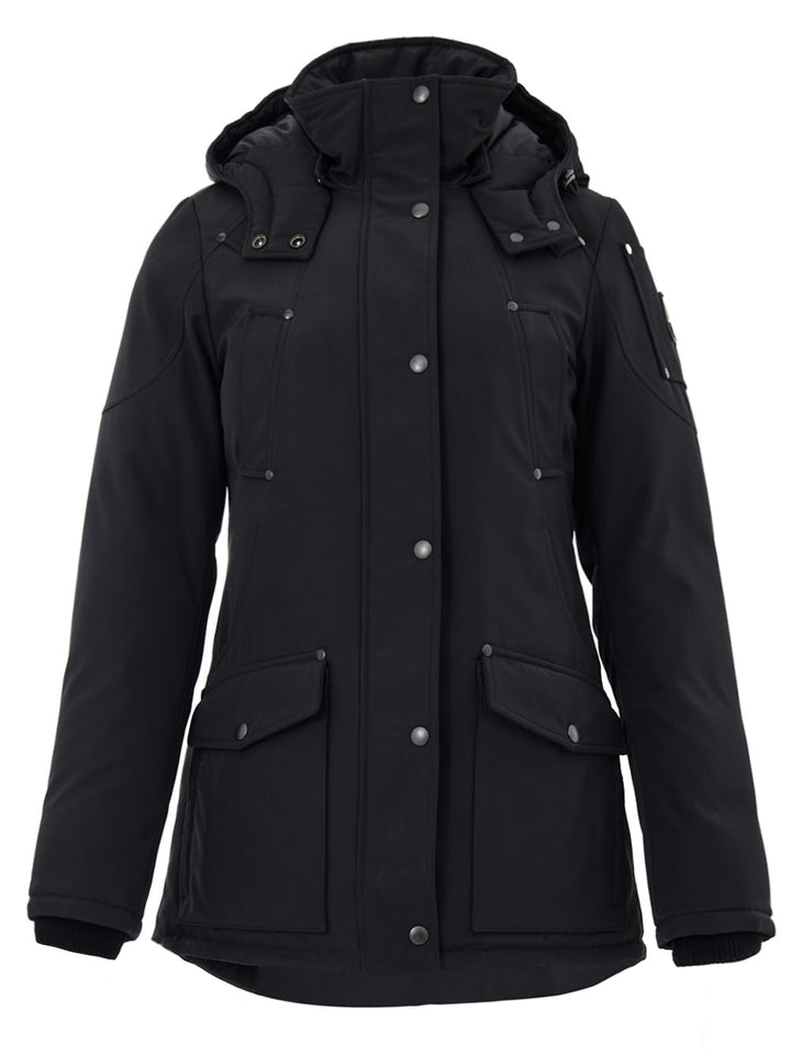 Field Jacket con Cappuccio in Nero Moose Knuckles