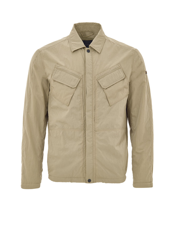Giubbino Overshirt in Tessuto Tecnico Beige Paul & Shark