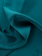 Pochette Fazzoletto in Seta Verde Petrolio Dolce & Gabbana