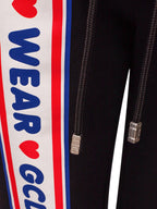 Pantalone Jogging nero con Logo GCDS