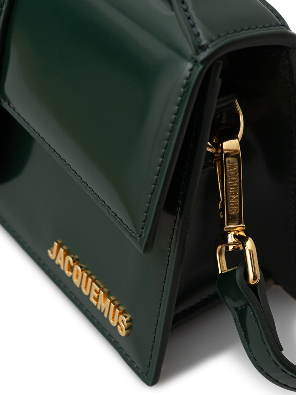 Le Grand Child Bag in Green Leather Jacquemus