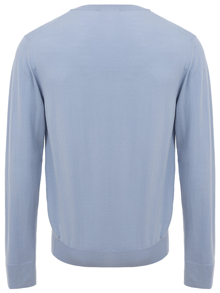 Cashmere Silk Crewneck in Brioni Light Blue