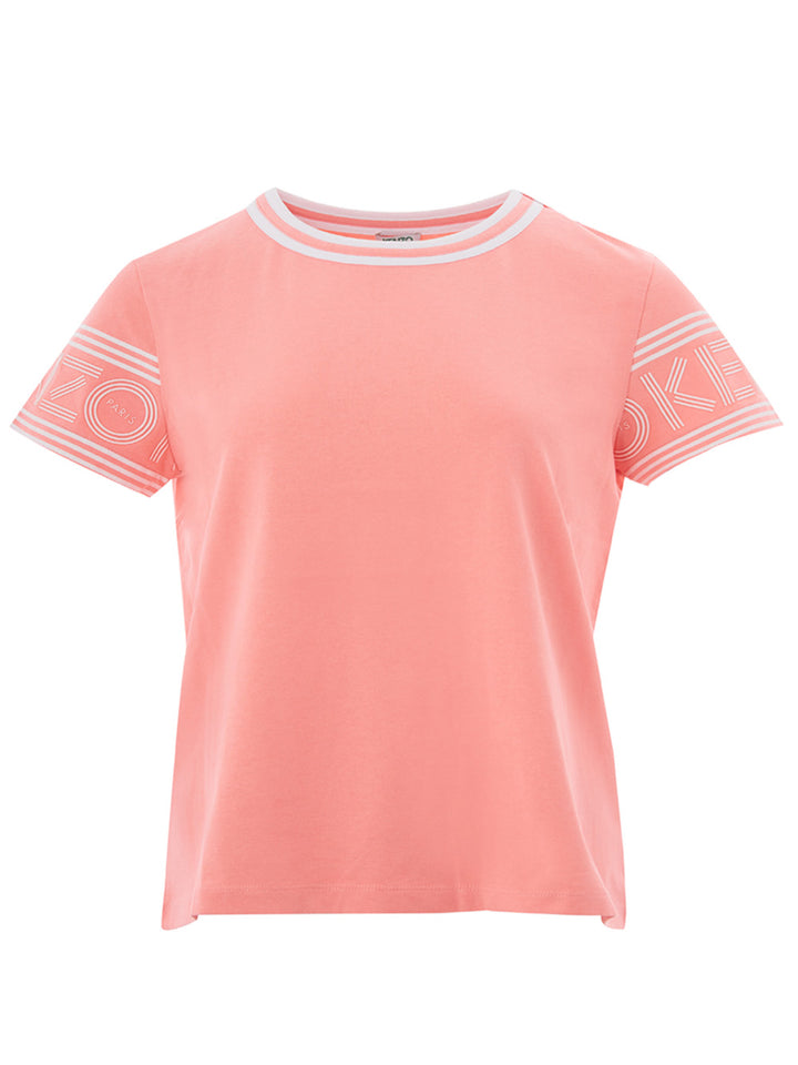 T-Shirt in Cotone Rosa Kenzo