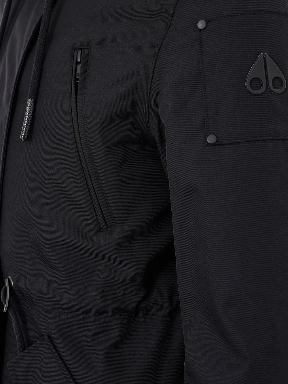 Parka con Coulisse in Blu con Sheep Fur Moose Knuckles