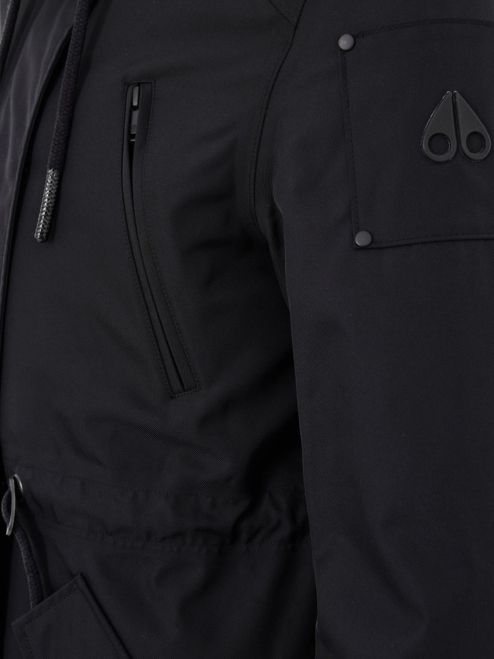 Parka con Coulisse in Blu con Sheep Fur Moose Knuckles