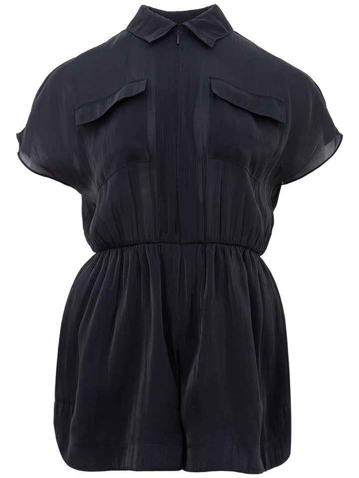 Short Jumpsuit Dress in Blue Armani Exchange