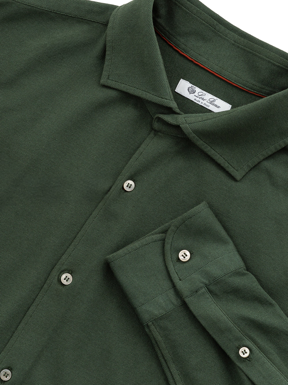 Camicia Loro Piana Verde in Cotone