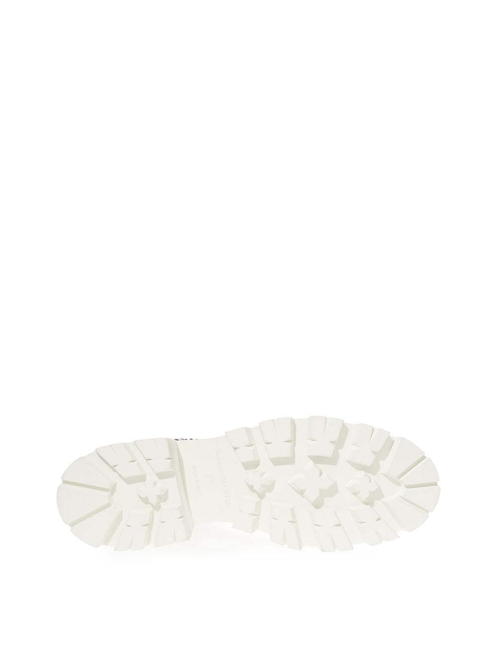 Stivaletti Chelsea Alexander McQueen tacco Bianco