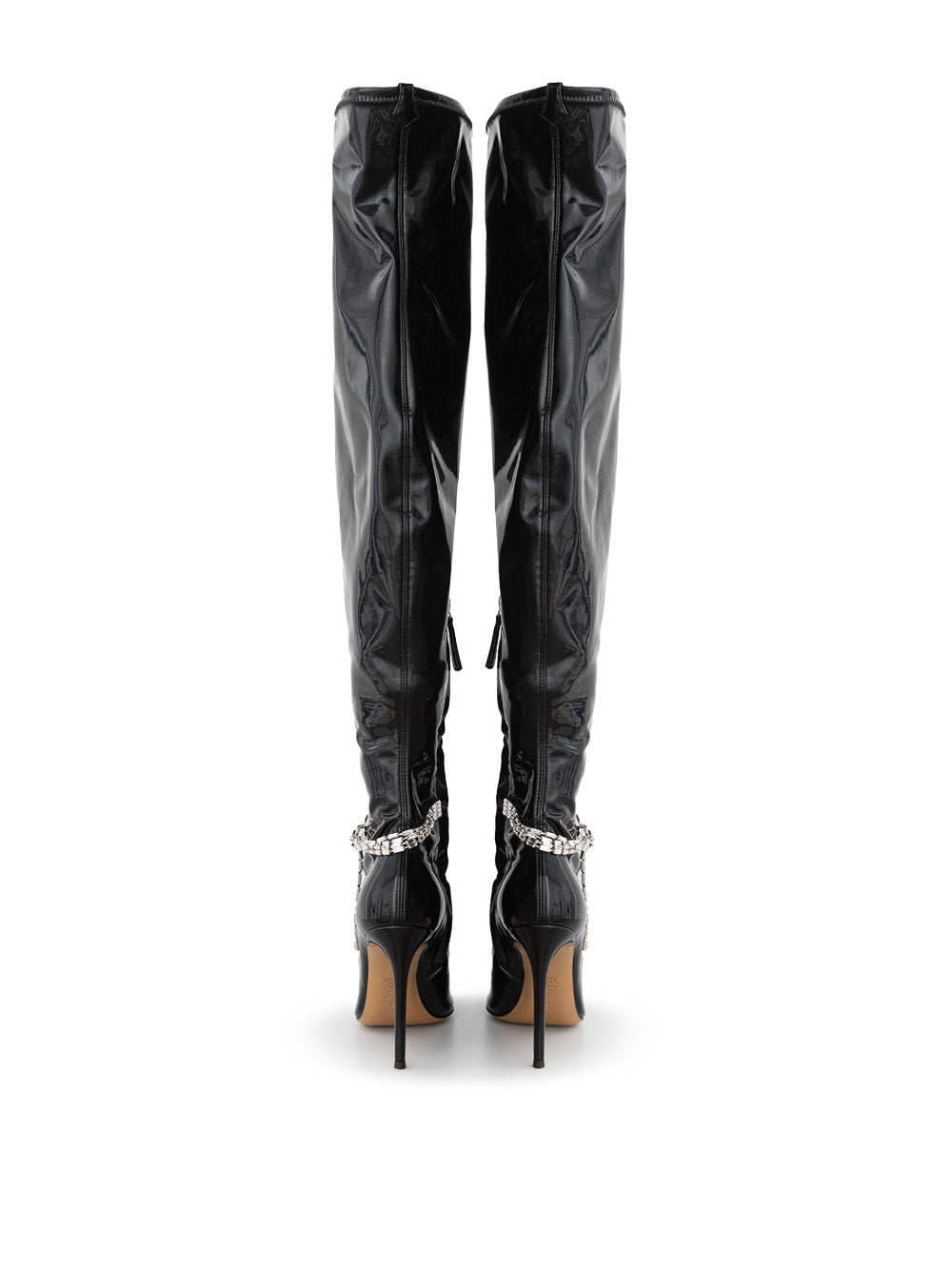 Alexandre Vauthier Shiny Iridescent Knee High Boots